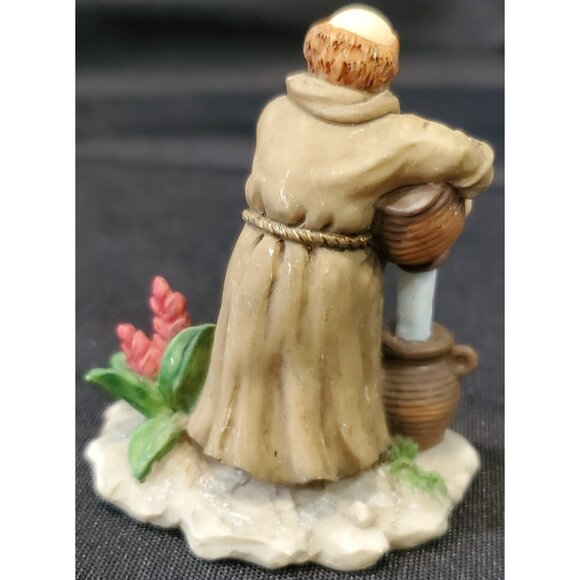 Christmas Around the World 3 MONKS village figurines Owell monastery abbey friar - Picture 5 of 8